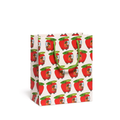 Lowlys Apple Car Medium Bag|Red Cap Cards