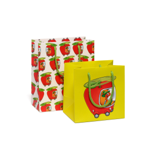 Lowlys Apple Car Medium Bag|Red Cap Cards