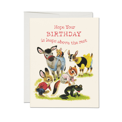 Leaps Above Birthday Card|Red Cap Cards