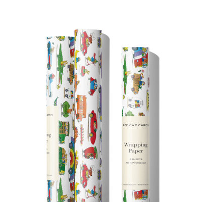 Busytown Cars Wrap Roll|Red Cap Cards