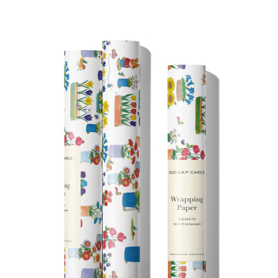 Busytown Flowers Wrap Roll|Red Cap Cards