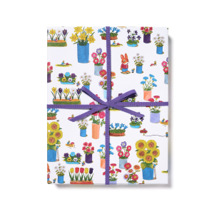 Busytown Flowers Wrap|Red Cap Cards