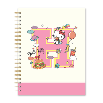 Hello Kitty College Letters Extra Large Spiral Notebook