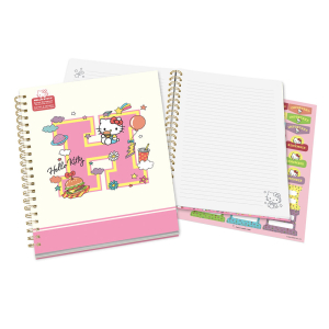 Hello Kitty College Letters Extra Large Spiral Notebook