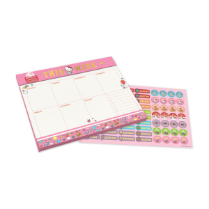 Hello Kitty College Letters Weekly Desk Pad