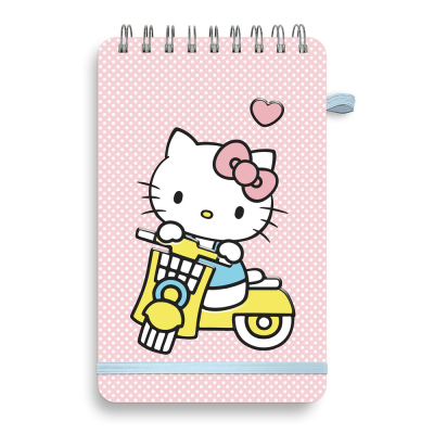 Hello Kitty Classic Pink Top-Spiral Notebook