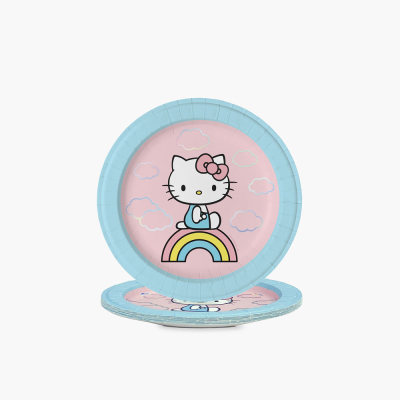 Hello Kitty Rainbow Skies Dessert Plates