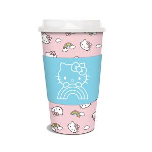 Hello Kitty Rainbow Skies Paper Hot Cups