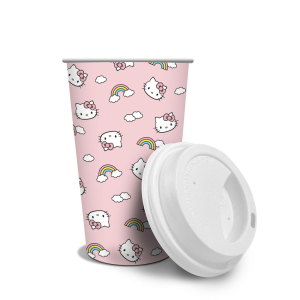 Hello Kitty Rainbow Skies Paper Hot Cups