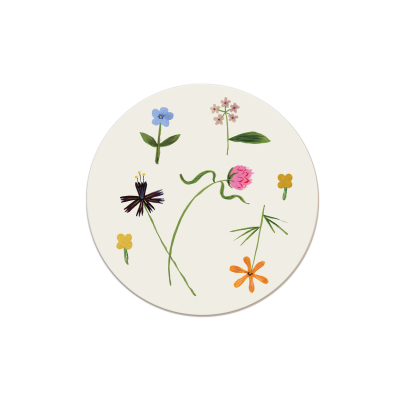 Quirky Petals Round Coaster|Seedlings