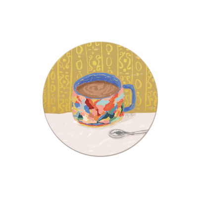 Sweet Comfort Round Coaster|Seedlings