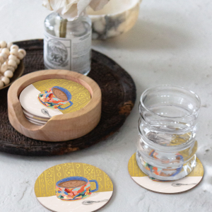 Sweet Comfort Round Coaster|Seedlings