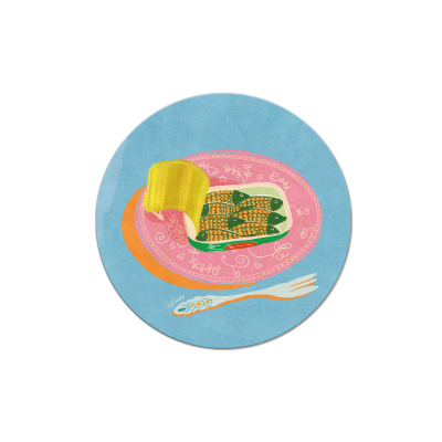Sardine Plate Round Coaster|Seedlings