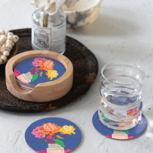 Happiness Round Coaster|Seedlings