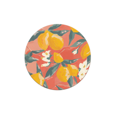 Lemon Drops Round Coaster|Seedlings