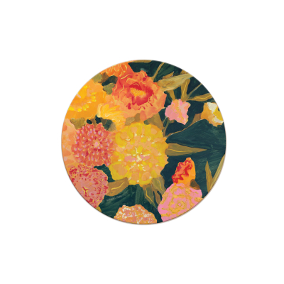 Marigolds Round Coaster|Seedlings
