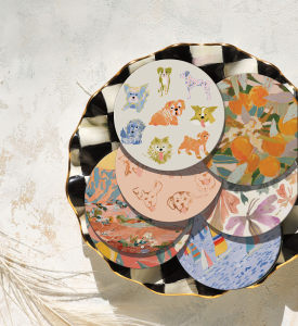 More Pups Round Coaster|Seedlings