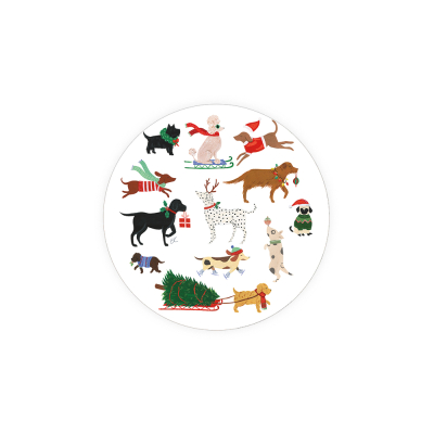 12 Dogs of Christmas Coaster|Seedlings