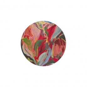 Blue and Red Floral Coaster|Seedlings