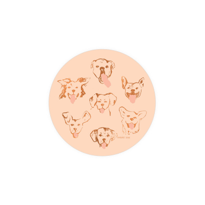 Dog Kisses Coaster|Seedlings