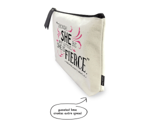 Shakespeare, She Is Fierce - 6.75" X 10" Zipper Pouch|Nelson