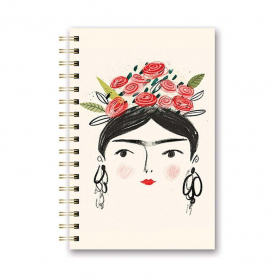 Spiral Notebook Medium - Portrait of Woman|Studio Oh