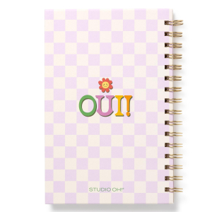 Bonjour Medium Spiral Notebook|Studio Oh!