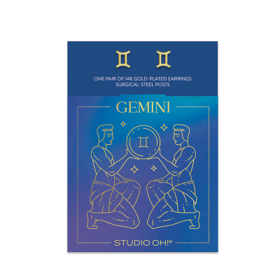 Gemini Zodiac Earrings|Studio Oh!