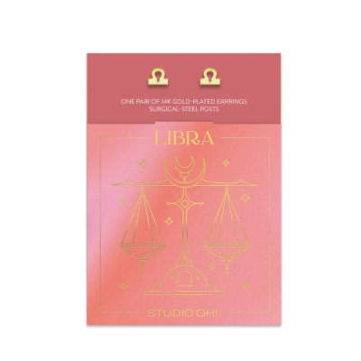 Libra Zodiac Earrings|Studio Oh!