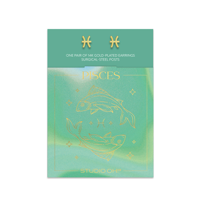 Pisces Zodiac Earrings|Studio Oh!