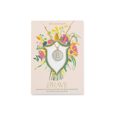 Brave Monogram Necklace|Studio Oh!