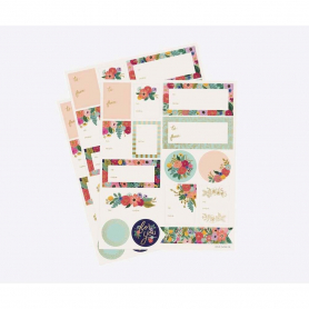 Pack of 3 Garden Party Stickers & Labels|Rifle Paper
