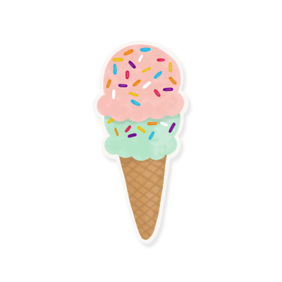 STICKER Ice Cream Cone
