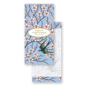 MAGNETIC NOTEPAD Almond Blossom And Swallow