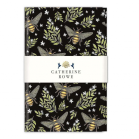NOTEBOOK Honey Bee Pattern