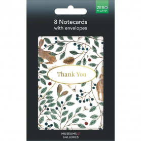 NOTECARD Hares And Berries