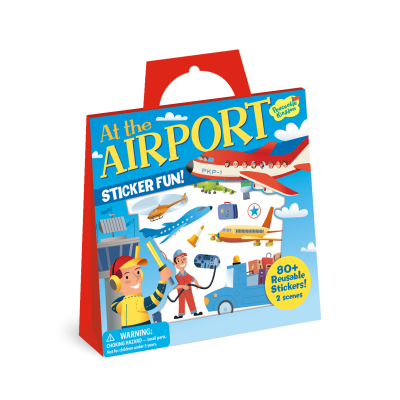 At The Airport Reusable Sticker Tote|Peaceable Kingdom