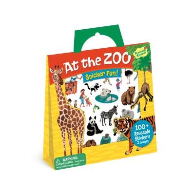 At The Zoo Resuable Sticker Tote|Peaceable Kingdom
