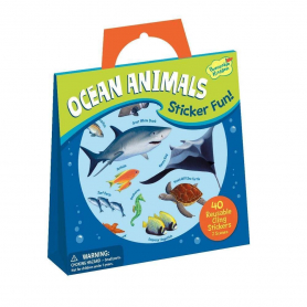 Ocean Animals Reusable Sticker Tote|Peaceable Kingdom