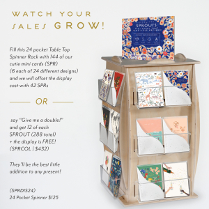 Widly In Love Birthday Sprouts Mini Card|Seedlings