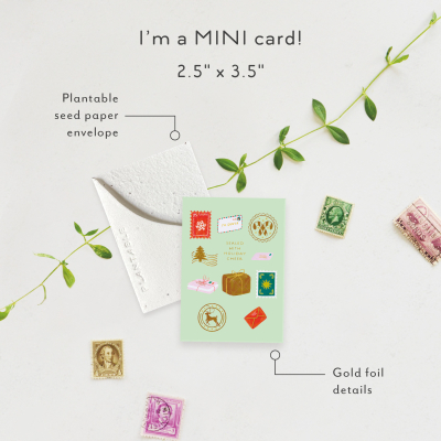 Holiday Cheer Holiday Mini Card|Seedlings