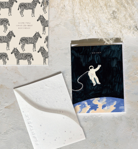 Astronaut Sprouts Card|Seedlings