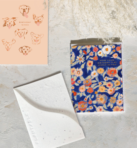 Wildflower Floral Sprouts Card|Seedlings