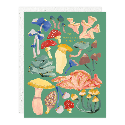 Shrooms Sprouts Mini Card|Seedlings