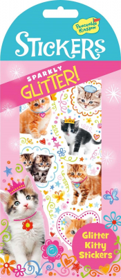 Kitties Glitter Stickers|Peaceable Kingdom