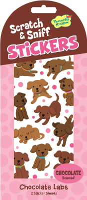 Chocolate Labs Scratch & Sniff Stickers|Peaceable Kingdom