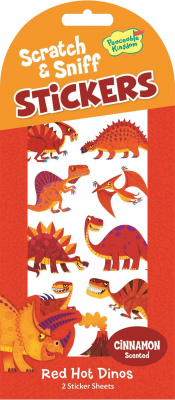 Red Hot Dinos Scratch & Sniff Stickers|Peaceable Kingdom