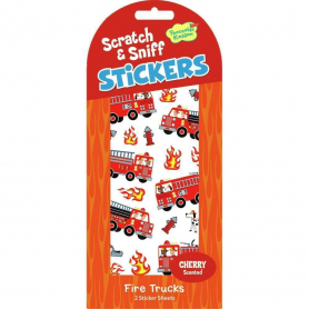 Cherry Fire Trucks SS Stickers|Peaceable Kingdom