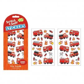 Cherry Fire Trucks SS Stickers|Peaceable Kingdom