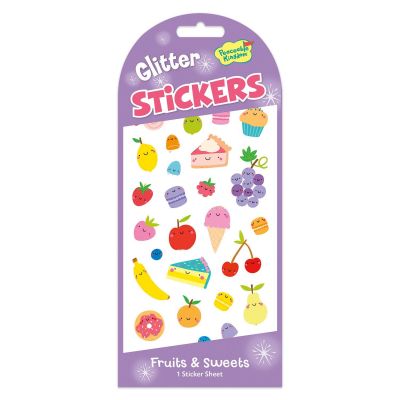 Fruits & Sweets Glitter Stickers|Peaceable Kingdom